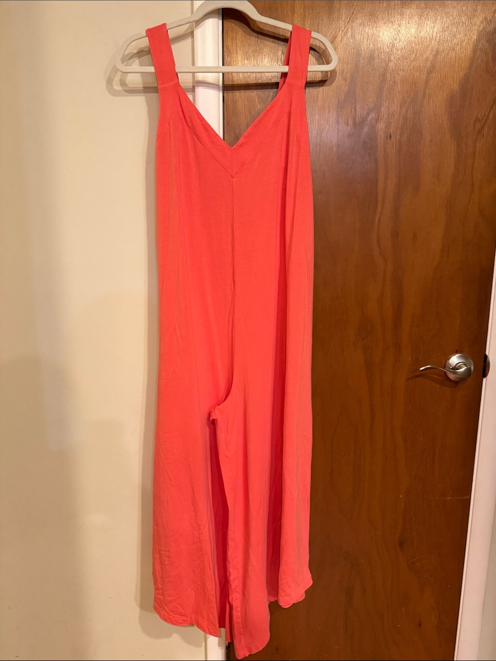 AnyBody Coral V-Neck Wide-Leg Jumpsuit